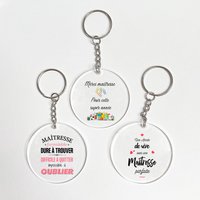 Thank You Mistress This Year Teacher's Day Acrylic Keychain Thank You Teacher Key Chain Memorial Gift for Teachers