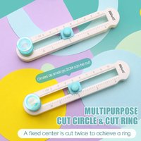 Multi-functional 360° rotating handheld circular cutting machine - with adjustable blue knob, office and school supplies