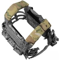 Tactical Elastic Shoulder Pads FERRO Style Elastic Nylon Backpack Strap Pads Padded Strap Cover 2" Low Profile FCPC FCSK Vest