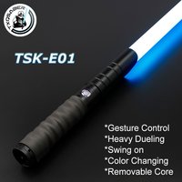 TXQSABER Lightsaber RGB Neo Pixel Smooth Swing Heavy Dueling Metal Hilt Type C Blaster Ghost Yoda Jedi Cosplay Toys Laser Sword