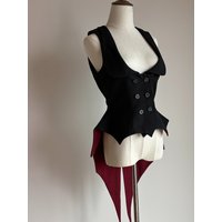 PRE ORDER / 1 months Nocturne/Gothic Bat Vest Ouji Lolita by FlowerFairyDaily