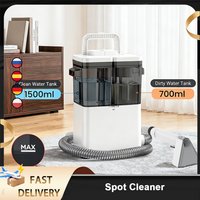 Handlicher Fleckenreiniger 12KPa Kabelgebundene Fleckenreinigungsmaschine Nass-Stoff- und Teppichreinigung für Sofa Vorhang Sprüh-Saug-Kombigerät Tragbare Haushaltsreinigungsmaschine für Sofa