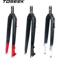 TOSEEK T800 Carbon Fork Mountain Bike MTB Bicycle Front Forks 26er 27.5er 29er Steerer Tube 28.6mm 26/27.5/29 inch Disc Brake