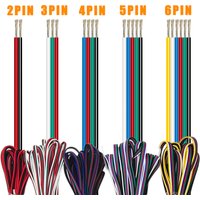 1m/5m/10m 2PIN 3PIN 5PIN 6PIN LED Wire Cable 22AWG Electric Wires Extension For WS2812B WS2811 5050 RGB RGBW LED Strip Light image 4
