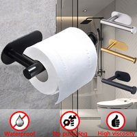 No Punching Wall Mounted Toilet Paper Holder Stainless Steel Bathroom Kitchen Roll Paper Toilet Holder Storage Stand