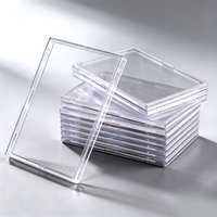 3pcs Clear Hard Acrylic Toploader Card Protectors - Rigid Sleeves for TCG, MtG, Yu-Gi-Oh, Baseball & Sports Cards ZSY