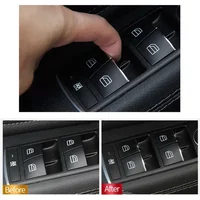1 Set Interior Decoration Accessories For Mercedes/Benz E W212 C W204 GLK X204 ML GL W166 X166 Class Door Lift Button