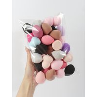 Medium Size Beauty Sponge 6/12/24/36/60 Pieces, Random Color and Shape, Foundation Mixing Beauty Sponge, Liquid, Cream and Powde