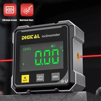 Hot-selling double-sided magnetic digital angle ruler with laser electronic protractor level inclinometer angle ruler slope meas