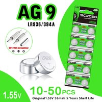 10-50PCS LR936 AG9 LR45 LR930 LR932 1.5V lithium manganese dioxide button battery, suitable for calculators, watches