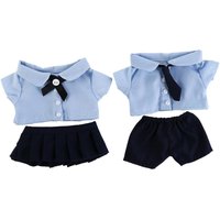 Preppy Cotton Dolls Clothes Idol Plush Doll Clothes 20CM Doll Plush Toys Clothing Cotton Doll Outfit Dress