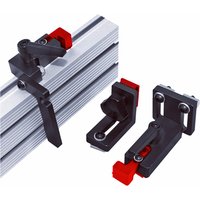 Clôture de routeur à profil en aluminium-clôture de scie de Table multi-track en T pour le travail du bois connecteur de piste à onglet à fente en T et bouchon de clôture