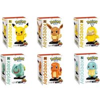 Keeppley Pikachu Eevee Building Blocks Pokémon Peripherals Charmander Squirtle Model Kawaii Birthdaychildren's Toys Gift