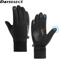 AliExpress Cycling gloves Winter Children Fleece Warm Windproof Cold-proof Touch Screen Snti-slip Water-repellent Cycle Outdoor Men Women
