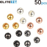 Elite TG 3.8-6.4mm 50szt. Wolframowe Koraliki Rowkowane do Metody Fly Fishing, Przynęty na Pstrąga, Akcesoria Wędkarskie