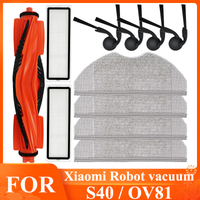 For Xiaomi Robot Vacuum S40 / OV81 Parts Main Brush Side Brush Mop Cloth HEPA Filter Replacement Spare Accessories