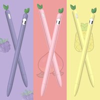 Cute Fruits Silicone Pencil Case For Apple Pencil 1th 2th Generation Tablet Screen Touch Stylus Protective Cover For Pencil 2 1