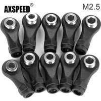 AXSPEED 10Pcs Plastic M2.5 Link Rod Ball End Head Joint for TRX-4M Bronco Defender 1/18 RC Crawler Car Model Upgrade Parts