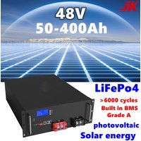 JK LiFePo4 48V 50Ah 100Ah 150Ah 200Ah 300Ah 400Ah lithium battery for 5KW photovoltaic Solar Home energy storage,RV backup power