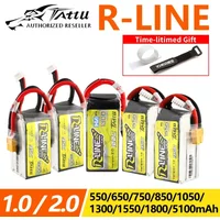 Tattu R-Line Gens Ace 1.0 2.0 LiPo Rechargeable Battery 550/650/750/850/1050/1300/1550/1800mah 95C 3S 4S 6S for RC FPV Racing