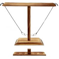 Adult Ring Throwing Game, Handmade Wooden Ring Throwing Game for Outdoor and Indoor Games, Fun Party Hook Game