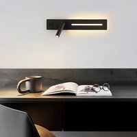 Minimalist Dual Source Wall Lamp Bedside Modern Switch Design AC90-260V Lighting for Home Decor