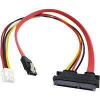 30cm FDD 4Pin Female SATA 3.0 Male To 22Pin 7+15 Data Power Supply Integrated Cable For ITX Computer Mainboard SSD HDD