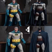 【No Figure】In Stock 1/12 Scale Male Soldier Clothing Accessories Handmade Bat Hero Drape Cape 6''Action Figure Model Fit Mezco