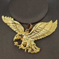 Luxury Statement Eagle Animal Shape Huge Light Weight Jewelry Set Trendy Marvelous Collar Necklace Pedants Jewellery For Party
