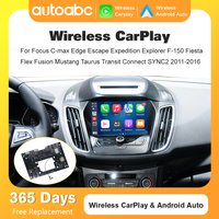 Wireless Carplay Android Auto Decoder Box For Ford Sync2 2011-2016 Explorer Focus Fiesta C-max Edge F150 Fusion Taurus with BT
