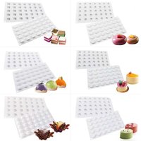 35 Cavity Round Silicone Cake Baking Mold for Mousse Chocolate Sandwich Cheese Dessert Ice-cream Pudding Decorating Tools