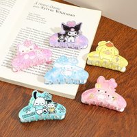 My Melody Printed Back of Head Hair Claw Cute Cartoon Large Size Jaw Clip for Thick Hair Women Ponytail Bun Updo daily use
