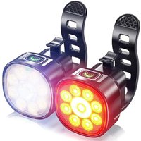 AliExpress NONE BUCKLOS Bike Light USB Rechargeable Bike Light Front Back Bright Cycling Lamp Waterproof Bicycle Light for Road Mountain Bike