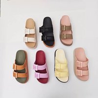Mini Melissa ashion Metal Buckle Decor Flat Slippers Women 2025 Summer Non Slip Beach Sandals Women Outdoor Slides Flip Flops