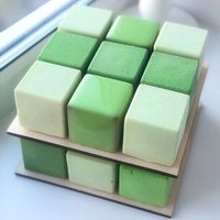 Square Silicone Pastry Mold 8/15 Cavity Cube Cake Pop Mold Non-Stick Baking Pan for Mousse Cake French Dessert Chocolate Brownie