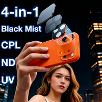 For iPhone 17 Pro/17Pro Max 4in1Mobile camera protective film ND UV CPL Black Pro-Mist Filter Professional effect