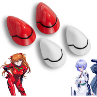 Anime EVA Hair Clips Rei Ayanami Cosplay White Hair Clips Asuka Langley Soryu Roleplay Headdress Halloween Resin Hair Props