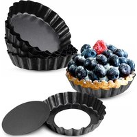 Baking Cake Molds Alloy Round Non Stick Tart Quiche Pans Removable Bottom Pie Pizza Baked Mould Cup Bakeware Alloy Kitchen Tool
