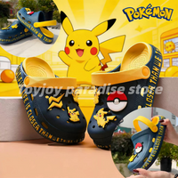 2026 Pikachu Clogs Breathable Summer Outdoor Slippers Soft Sole Lightweight Casual Beach Walking Slippers Sandals As Gifts