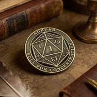 ADHD&D Roll For Concentration Enamel Pin Check Funny D20 Brooch Gamers Roleplayers Hollowed-Out Dice Badge Geeky Gift Lovers
