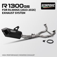 Titanium Motorcycle Exhaust Manifold for R1300GS ADV R1300R R1300RS 60mm Pipe Electric Controlled Valve Compatible OEM