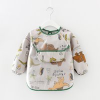 Neugeborenen Baby Lätzchen Bluse Wasserdicht Lange ärmeln Reverse Dressing Säuglings Essen Kleidung Schürze Lätzchen Schutzkleidung 0-2 Jahre