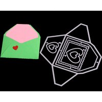 Love Envelope Die Cuts Template Embossing Metal Cutting Dies for Card Making Die Cuts Thanksgiving Christmas Craft Dies