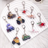 1/9Pcs Disney Planes Dusty Crophopper Acrylic Car Keychain Bag Charms Accessories Funny Backpack Key Holder Keyring Fans Friends