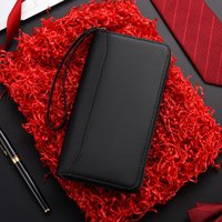 2026 New Men Long PU Leather Wallet, Splicing Large Capacity Business Clutch, Multi-Card Slot Zipper Male Phone Purse