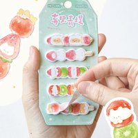 Kawaii Special Shaped Index Sticky Notes Dingding Cake Shop Series Cute Message Stickers Student Page Markers Office School