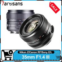 7artisans MF 35mm F1.4 III Full Frame Humanities Prime Lens Large Aperture Portrait Photography Lens for Sony Nikon Canon L
