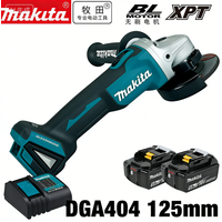 Makita DGA404 125mm battery Brushless Angle Grinder 18V Lithium Battery 125mm Polishing Machine 4 Gear Industrial Cutting Power