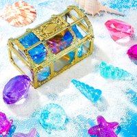 Summer Dive Gem Pool Set Pirate Treasure Hunt Ocean Creature Crystal Box Simulated marine life fish tank landscaping decoration