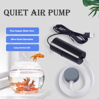 USB Portable Oxygen Pump Ultra Silent High Output Aerator Mini Fish Tank Air Pump Outdoor Fishing Aquatic Farming Aquarium Suppl
